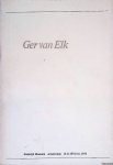 Crouwel, Wim (vormgeving catalogus) - Stedelijk Museum: Ger van Elk