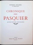 GEORGES DUHAMEL - Chronique des Pasquier  avec Quatre-vingt-trois photographies