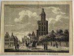 J. Bulthuis, K.F. Bendorp - Antieke prent Gelderland: Stadhuis en Groote Kerk te Zutfen (Zutphen).