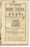 PERKINS, George Roberts - The Western and Oneida almanac, for the year of our Lord 1847: Being till July 4th, the 71st Year of American Independence.