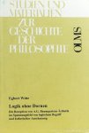 BAUMGARTEN, A.G., WITTE, E. - Logik ohne Dornen. Die Rezeption von A.G. Baumgartens Ästhetik im Spannungsfeld von logischem Begriff und ästhetischer Anschauung.