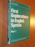 Rigter, G.H. - First explorations in English syntax
