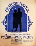 Pallos, Paul: - Gestern Nacht hab`ich Marie nach Haus gebracht. One step. Text von Hans Pflanzer