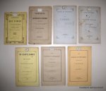 TARIEF IN- EN UITGAANDE REGTEN. - 7 publicaties over de voorgenomen herziening van het tarief van in- en uitvoer.