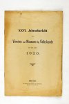 Diverse - XXVI. Jahresbericht, 1920 (2 foto's)