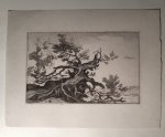 Frederik Bloemaert (ca. 1610-ca. 1669) after Abraham Bloemaert (1564-1651) - [Antique print, etching] Landscape with trees (Landschap met bomen), published ca. 1660.