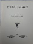 Leonard Buyst - Lyrische zangen