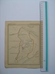 - Oudtijds grensgekleurde lithografie van Gemeente OOSTERLAND, Zeeland 1867