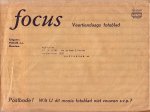 "Boer, Dick; S. Hageman (red.)" - Focus 22 - 29 oktober 1960 - 45e jaargang. Officieel orgaan der Nederlandse Amateur-Fotografen Vereniging N.A.F.V.