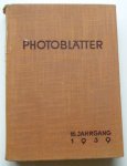 Reuter, Hans (Red.) - Photoblätter 16. Jahrgang 1939. (Heft 1 bis 12
