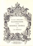 Rietstap, J.B. - V. & H. V. Rolland's Illustrations to the Armorial General I & II A - F +  III & IV G-O, 4 delen in 2 banden, linnen hardcovers, zeer goede staat