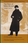 [Bryusov, Valery], Grossman, Joan Delaney (Editor) - The Diary of Valery Bryusov (1893-1905). With reminiscences by V.F. Khodasevich and Marina Tsvetaeva