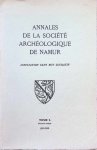 Collectif - Annales de la société archéologique de Namur, Tome L - Fascicule unique