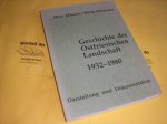 Alberts, Ihno en Wiemann, Harm. - Geschichte der Ostfriesischen Landschaft 1932-1980. Darstellung und Dokumtation.