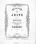 Chaine, E.: - La Juive. Fantaisie de concert pour le violon avec accompt. de piano. Op. 23