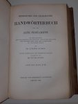 Furst, Julius - Hebraisches und Chaldaisches Handworterbuch uber das Alte Testament. Dritte verbesserte und vermehrte Auflage bearbeitet von Dr. Victor Ryssel