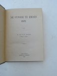 Meer, B. van - De synode te Emden 1571