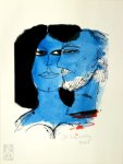 CORNEILLE - Corneille - Salomé [2] Originele serigrafie, gesigneerd en gedateerd in potlood