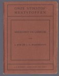 Kok, Jan, Maschhaupt, J.G. - Onze stikstofmeststoffen, herkomst en gebruik