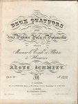 Schmitt, Aloys: - Deux quatuors pour deux violons, viola et violoncello. Op. 81. No. [handschr.:] 2