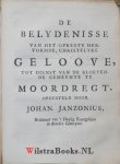Janzonius [Janssonius, Jansonius], Johan [Johannes] - Fasciculus myrrhae, of Bondelke van welriekende myrrhe, om de geest van een Christen te verlustigen, bestaande in een verhandeling over de inhalinge, of inrydinge van den Zaligmaker te Jerusalem, .. / Johannes Janzonius , 1737, hoofdwerk is 59...