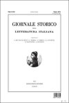collective - Giornale storico della letteratura italiana, Volume 202, Issue 679 / 2025