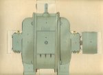 SIJTHOFF. - Draaistroommotor met kooianker. Sijthoff's Beweegbare Modellen van Hedendaagsche Techniek. Met beschrijvenden tekst.