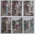 Oude ansichtkaarten (in kleur) ca. 1910 - Oude ansichtkaarten (in kleur) ca. 1910 (6 foto's)