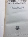 Schortinghuis, Wilhelmus (ds.). (M.J.A. de Vrijer (prof.dr./ds.); (hoogleeraar te Utrecht) - Schortinghuis en zijn analogieën. Deel 1 en 2 (in één band)