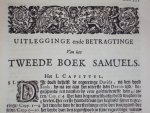 Franciscus Burmannus - Samuel ofte uitlegginge ende betragtinge der boeken Samuels