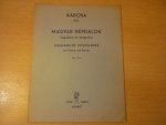 Népdalok; Magyar - Kadosa Pál;  Ungarische Volkslieder fur Violine und Klavier; Op. 16/c