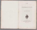 Feith, Rhijnvis (1753-1824) - De patriotten. Tooneelspel