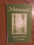 Haan, T.A. de - Mnemosyne. Sprekend verleden