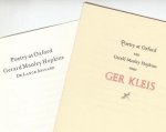 HOPKINS, Gerald Manley - Poetry at Oxford.
