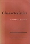 BEYER, G. / FRIJDA, N.H./ HOFSTEDE, B.P. / WENTHOLT, R - Characteristics of overseas migrants