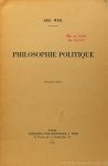 WEIL, E. - Philosophie politique.