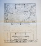  - [Antique print, etching] Map of the French Line in Brabant/Franse linie (Spanish Succession War), published 1729.