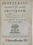 Boskoop, Johannes - Intree-rede tot de Gemeinte Gods te Amsterdam, over Zacharia IV. vs. 4-7