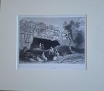 - Facade of the tombs of the kings, Jerusalem, steel engraving drawn by British topographical artist William Henry Bartlett and engraved by C. A. Jewett. - Facade of the tombs of the kings, Jerusalem, steel engraving drawn by British topographical artist William Henry Bartlett and engraved by C. A. Jewett.
