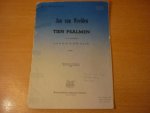 Weelden; Jan van - Tien Psalmen in 2 toonsoorten - Deel 3 (Klavarskribo)