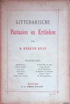 Busken Huet, Cd. - Litterarische fantasien en kritieken. Negende deel