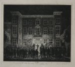 Cornelis van der Griendt (1797-1868) - Modern print, etching | Funeral of the Delft Academy, published ca. 1864-1866, 1 p.
