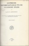 JANSSONIUS, DR. H.H. - ANATOMISCHE BESTIMMUNGSTABELLE FUR DIE JAVANISCHEN HOLZER.
