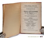 Labisay, Edgard - Vente publique: - Catalogue de l'importante collection relative à la Franc-Maçonnerie de feu Edgard L...... Vente publique 6,7, 8 Mars 1933 ( Collection de feu Edgard L. [Labisay] ).