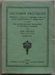 Berthuin Alph - Lectures pratiques Morceaux a lire et a traduire suivis de notes lexicologiques et idiomatiques Frans Nederland leesboekje Enkele woordjes met potlood ingevuld