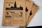 Diverse - Zeldzaam 7 x Mooi groningen - geïllustreerd maandblad voor stad en provincie [1916,1917, 1933 en 1938] (7 foto's)