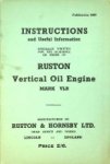 Ruston - Instructions Ruston VLB Vertical Oil Engine