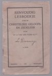 Flier, A. van der (GJz.) - Lesboekje over de christelijke geloofs- en zedeleer