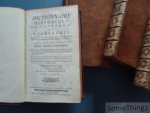 Bonnegarde, M. de. - Dictionnaire historique et critique ou recherches sur la vie, le caractere, les moeurs & les opinions de plusieurs hommes célebres. (4 vols. compl.)