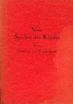 Heydebrand, Caroline von. - Vom Spielen des Kindes.
